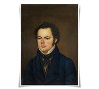 Poster de 10 meilleurs musiciens - Format A3 - Pour décoration d'intérieur (Franz Seraphicus Peter Schubert)