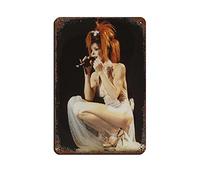 Poster de chanteur Mylene Farmer 42 en métal vintage pour pub, club, café, bar, décoration murale, poster rétro 20 × 30 cm