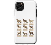 Poster de Chien de Style Vintage avec Noms de Races de Chiens latins Coque pour iPhone 11 Pro Max