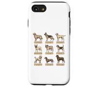 Poster de Chien de Style Vintage avec Noms de Races de Chiens latins Coque pour iPhone SE (2020) / 7/8