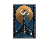 Poster de cocktail style années 20 - Impression sur toile - Décoration de chambre à coucher, bureau, chambre - 40 x 60 cm