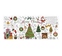 Poster De Coloriage Géant Pour Noël Bannière Vierge D'Art À Gribouiller | Grande Affiche De Coloriage De Noël Pour La Chambre Des Le Salon La Maison Le Dortoir L École La Salle De