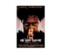 Poster de Denzel Washington avec inscription « He Got Game » - Décoration murale pour la maison - Style vintage - Cadeau unique pour les fans - 30 x 45 cm - Sans cadre