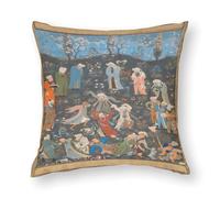 Poster de Derviches dansants Hafez - Art mural islamique - Impression sur toile - Décoration murale pour chambre - Taie d'oreiller en polyester et noyau d'oreiller - Textile d'intérieur
