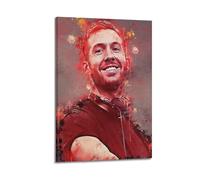 Poster de disque jockey de Calvin Harris - Impression sur toile - Décoration murale moderne pour chambre à coucher - 40 x 60 cm