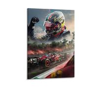 Poster de F1 Charles-Leclerc ItalianGP Winner Art mural Impression sur toile Décoration d'intérieur 30 x 45 cm