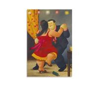 Poster de Fernando Botero - Art mural - Impression sur toile - Décoration familiale moderne - 30 x 45 cm