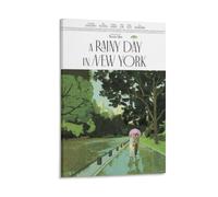Poster de film « A Rainy Day In New York » - Art mural sur toile - Décoration murale à suspendre - 40 x 60 cm