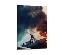 Poster de film Battle of Midway - Impression sur toile - Décoration murale moderne pour chambre à coucher - 50 x 75 cm