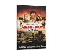 Poster de film classique The Grapes of Wrath (1) - Impression sur toile - Photo - Peinture - Décoration de chambre - 50 x 75 cm