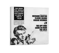 Poster de film classique The Spy Who Came in from The Cold (1) Impression sur toile - Art mural moderne - 70 x 70 cm