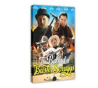 Poster de film comédie noire The Ballad Of Buster Scruggs 2 - Impression sur toile - Décoration murale pour salon, chambre à coucher - 30 x 45 cm