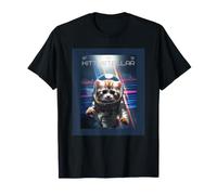 Poster de Film esthétique Chat Astronaute avec Espace interstellaire T-Shirt