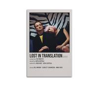 Poster de film « Lost In Translation » - Impression sur toile - Décoration murale - Décoration d'intérieur et de bureau - 30 x 45 cm - Style sans cadre