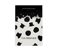 Poster de film Mystery Thriller The Prestige 2006 - Impression sur toile - Décoration murale pour salon, chambre à coucher - Sans cadre : 30 x 45 cm