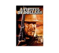 Poster de film occidental « A Fistful of Dollars » - Décoration murale de Clint Eastwood - Décoration d'intérieur - 50,8 x 76,2 cm - Sans cadre