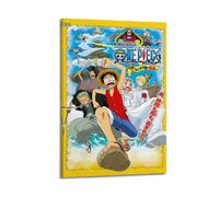 Poster de film One Piece « A Clockwork Island Adventure » - Impression sur toile - Décoration murale moderne pour chambre à coucher - 20 x 30 cm
