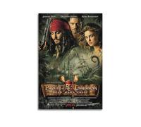 Poster de film Pirates des Caraïbes 2 morts sur toile - Impression d'art moderne pour chambre à coucher - 30 x 45 cm