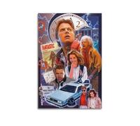 Poster de film Retour vers le futur sur toile - Poster décoratif sur toile - Poster mural moderne pour chambre à coucher - 40 x 60 cm