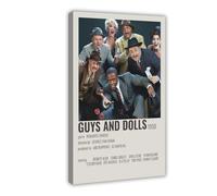 Poster de film rétro Guys And Dolls (3) - Décoration pour chambre à coucher, bureau, chambre - Cadeau - 20 x 30 cm