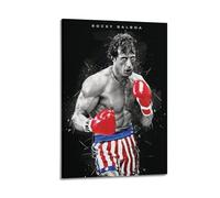 Poster de film Rocky Balboa - Décoration murale - Affiche d'intérieur - Décoration de bar et de restaurant - Affiche esthétique - Affiche de salon - 20 x 30 cm - Style cadre