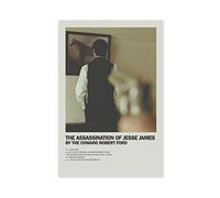 Poster de film The Assassination of Jesse James par The Coward Robert Ford Minimal Movie Poster sur toile Décoration de chambre à coucher Paysage sportif Bureau Décoration sans cadre 30 x 45 cm