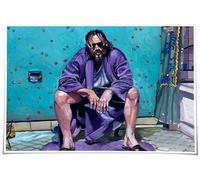 Poster de film The Big Lebowski Comédie - Impressions sur toile moderne et rustique pour chambre à coucher - 15,2 x 20,3 cm