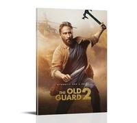 Poster de film The Old Guard Action Adventure - Impression sur toile esthétique - Peinture décorative pour salon, chambre à coucher - 40 x 60 cm - Style cadre