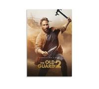 Poster de film The Old Guard Action Adventure - Impression sur toile esthétique - Peinture décorative pour salon, chambre à coucher - 40 x 60 cm - Style rétro