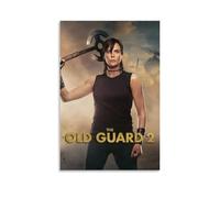 Poster de film The Old Guard Action Adventure - Impression sur toile esthétique - Peinture décorative pour salon, chambre à coucher, 20 x 30 cm - Style rétro