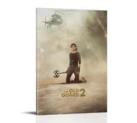 Poster de film The Old Guard Action Adventure - Impression sur toile esthétique - Peinture décorative pour salon, chambre à coucher - 60 x 90 cm - Style cadre
