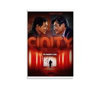 Poster de film The Shadow's Edg Jackie Chan - Impression sur toile décorative pour salon, chambre à coucher - 30 x 45 cm - Sans cadre