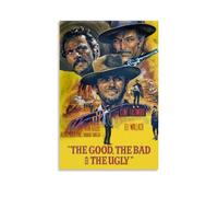 Poster de film vintage « The Good, The Bad And The Ugly.» - Poster décoratif sur toile - Affiches murales et impressions d'art modernes pour la décoration d'intérieur et de chambre à coucher - 60 x 90