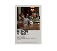 Poster de film vintage The Social Network sur toile pour décoration murale de salon, chambre à coucher, 20 x 30 cm, sans cadre