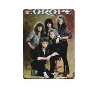 Poster de groupe de rock européen - Décoration murale - En métal - Décoration moderne - 40 x 30 cm