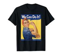 Poster de Guerre féministe de la Seconde Guerre Mondiale « We Can Do It » Rosie The Riveter T-Shirt
