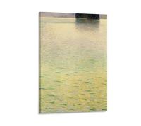 Poster de Gustav Klimt Island in The Attersee (4) Impression sur toile décorative avec cadre 60 x 90 cm