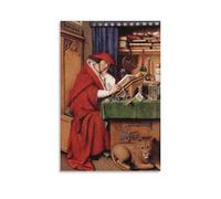 Poster de Jan Van Eyck Saint Jérôme dans son étude - Décoration murale - 30 x 45 cm