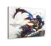 Poster de jeu Darksiders Genesis 1 sur toile pour décoration murale de salon, chambre à coucher 30 x 45 cm