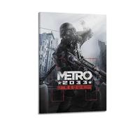 Poster de jeu Metro 2033 - Impression sur toile - Décoration murale moderne pour chambre à coucher - 30 x 45 cm