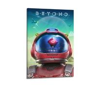 Poster de jeu No Man's Sky sur toile - Poster décoratif - Décoration murale moderne pour chambre à coucher - 30 x 45 cm