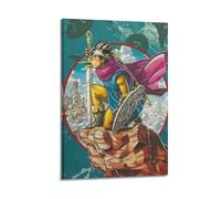 Poster de jeu vidéo Dragon Quest III The Legend Begins - Impression sur toile - Décoration murale moderne pour chambre à coucher - 30 x 45 cm