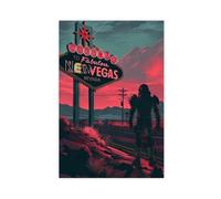 Poster de jeu vidéo Fallout New Vegas Stalwart - Cadeau vintage pour chambre de garçon - 2 affiches sur toile - Décoration murale pour salon, chambre à coucher - 20,3 x 30,5 cm