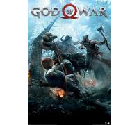 Poster de jeu vidéo God of War Playstation - Dimensions : 61 x 91,5 cm