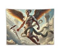 Poster de la mythologie grecque Hermès - Messager des Dieux Tapisserie murale en rouleau Tapisserie Art Peinture Image Décoration de chambre à coucher Maison 76,2 x 101,6 cm