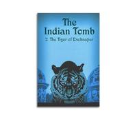 Poster de la tombe indienne - Art mural vintage - Impression sur toile esthétique - Décoration pour salon, chambre à coucher, 60 x 90 cm - Style sans cadre