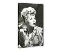 Poster de l'acteur de film Lucille Ball sur toile pour décoration de chambre à coucher, bureau, chambre, cadeau 20 x 30 cm