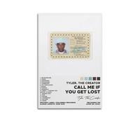 Poster de l'album Call Me IF YOU GET LOST by Tyler, art mural décoratif sur toile vintage pour salon, chambre à coucher, 40 x 60 cm, style sans cadre