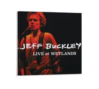 Poster de l'album de musique du chanteur de rock Jeff-Buckley - Impression sur toile - Décoration murale pour salon - 50 x 50 cm