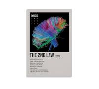 Poster de l'album minimaliste The 2nd Law Muse - Impression sur toile - Décoration murale moderne pour chambre à coucher - 40 x 60 cm